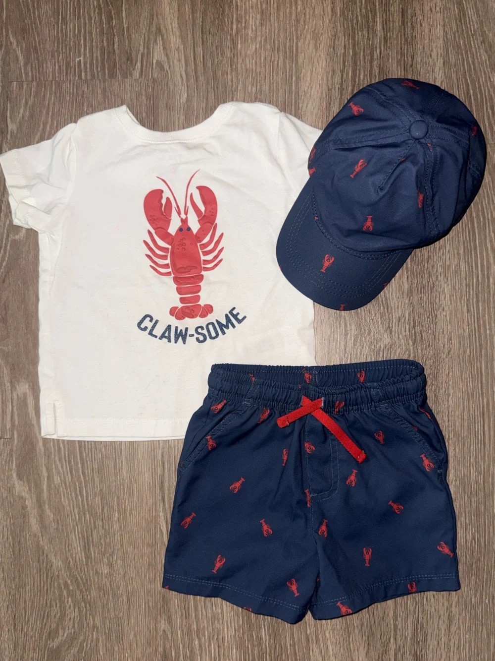 Kids Navy and White Lobster Swim Set - Tommy Bahama